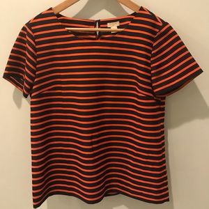 J Crew Striped Blouse